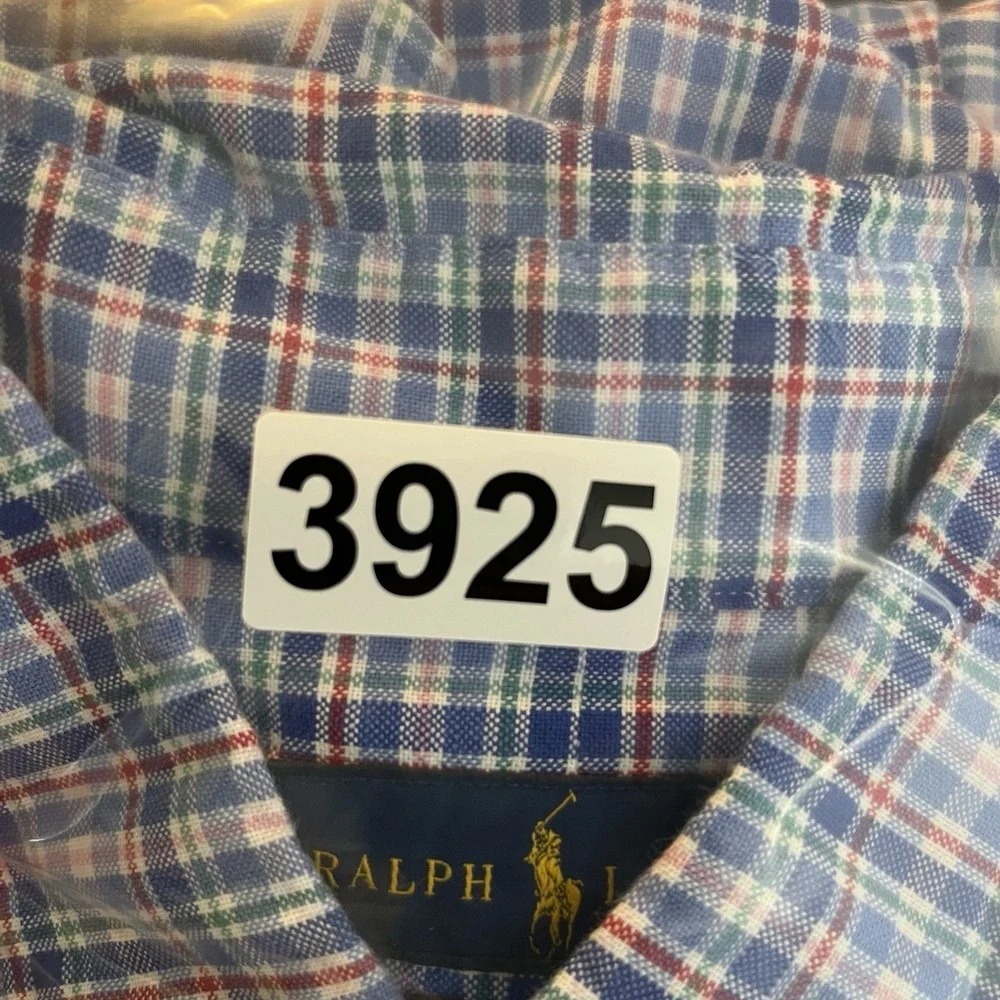 Ralph Lauren Classic Fit Multicolor Plaid Button Shirt Long Sleeve Mens Large